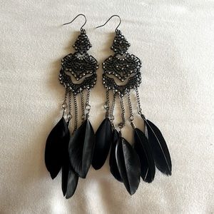 Feather earrings
